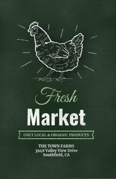 Online Flyer Template for an Organic Products Market