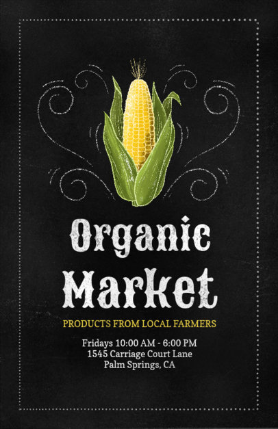 Online Flyer Template for an Organic Market