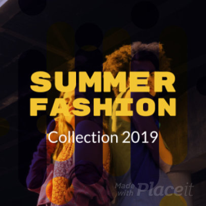 Instagram Video Maker for a Summer Fashion Promo Video 1041 - 210c