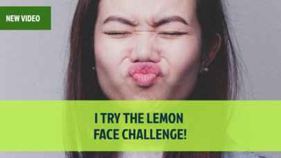 YouTube Thumbnail Maker for a Challenge Vlog