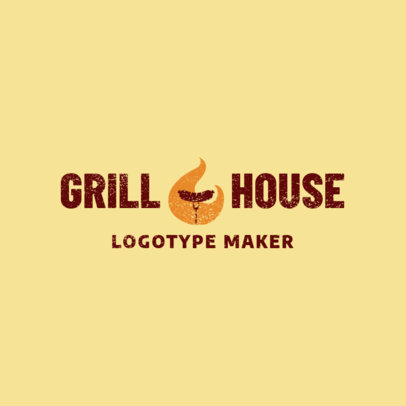 Grill House Logo Maker for a BBQ Restaurant