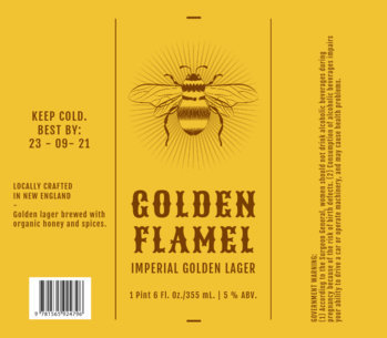 Beer Label Template for an Imperial Lager 770c