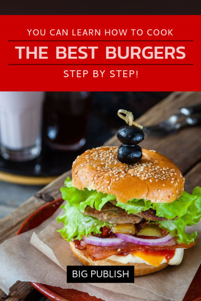 Book Cover Maker for a Burgers Recipe Book