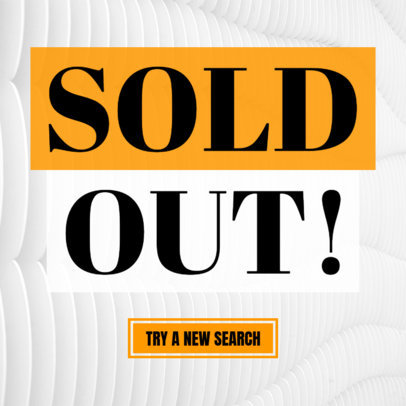 Ad Banner Maker for a Sold Out Sign