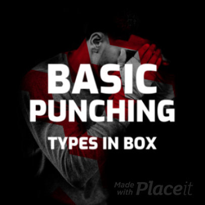 Instagram Video Maker for a Boxing Content Teaser Video