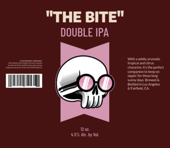Double IPA Beer Label Generator with Funny Skull Illustration