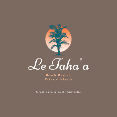 Vacation Beach Resort Logo Maker