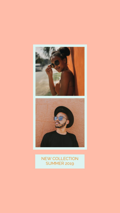 Instagram Story Template for a Summer Collection Promo