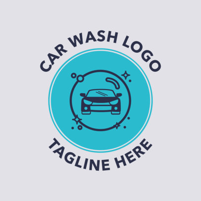 Car Wash Logo Maker with a Car Icon
