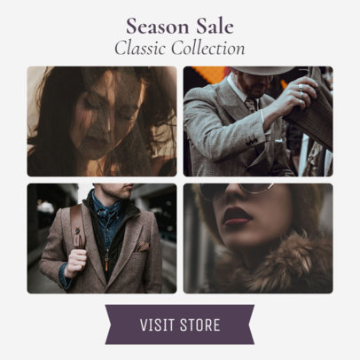 Season Sale Banner Maker with a Modular Layout