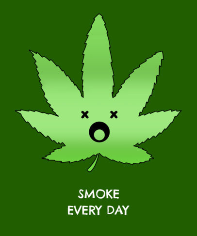 Cannabis T-Shirt Design Template