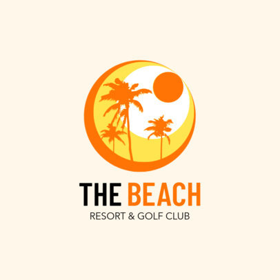 Beach Club & Resort Logo Maker 