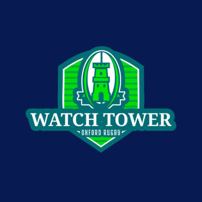 Sports Logo Maker for a Rugby Union