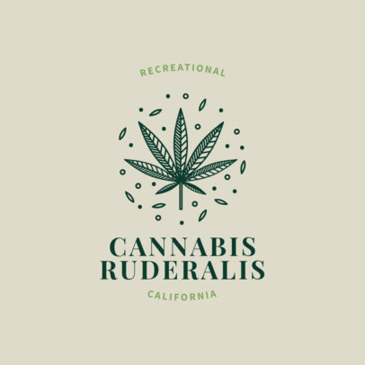Cannabis Logo Maker with Weed Clipart