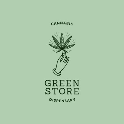 Hemp Logo Maker with Weed Icon