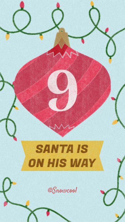 Instagram Story Template with an Xmas Countdown 999a