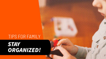 YouTube Thumbnail Template for a Family Tips Vlog