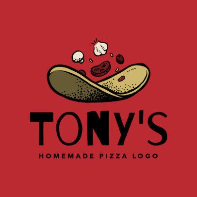 Italian Restaurant Logo Maker for a Handmade Pizza Place