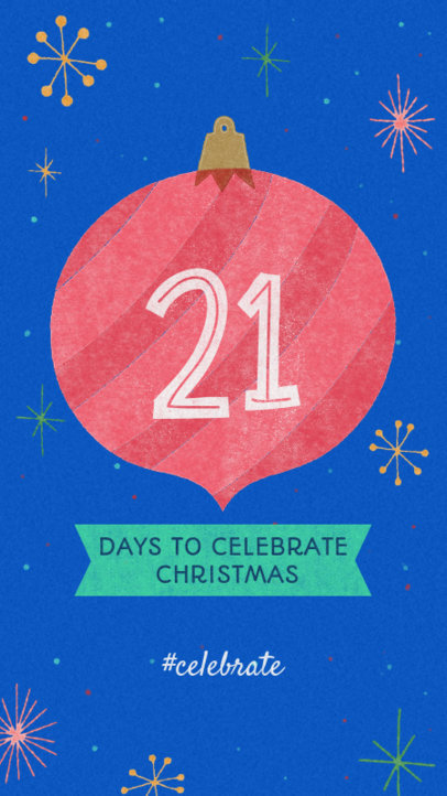 Instagram Story Generator for a Christmas Countdown 999c