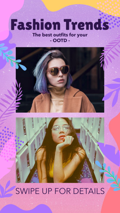 Instagram Story Maker for a Fashion & Beauty Account