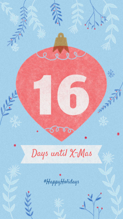 Instagram Story Creator for a Christmas Countdown 999e