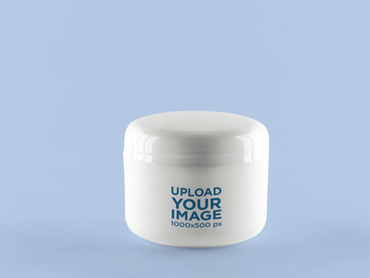 Label Mockup Featuring a Plastic Jar 