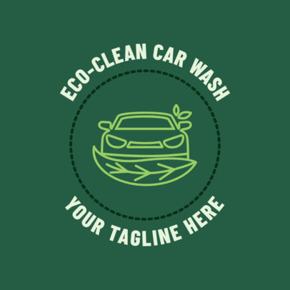 Car Wash Logo Maker for an Eco Car Wash