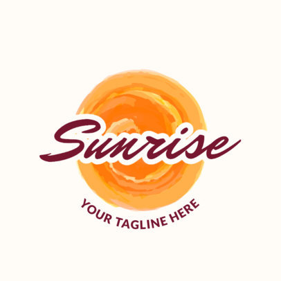 Beach Club Logo Maker with Sun Clipart 