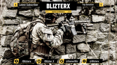 Twitch Overlay Maker for Military Video Games