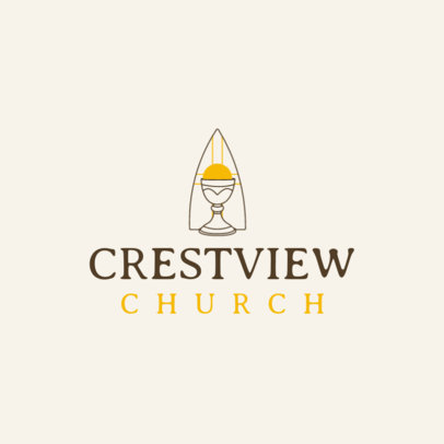 Custom Church Logo Design Template