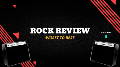 YouTube Banner Generator for a Music Themed Channel