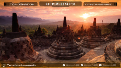 Twitch Overlay Template with Epic Features 1064d