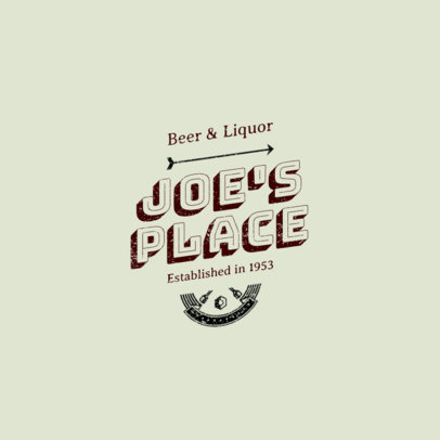 Biker Bar Logo Template for a Biker Themed Bar