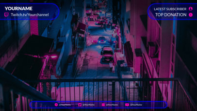 Cool Twitch Overlay Design Template 1068