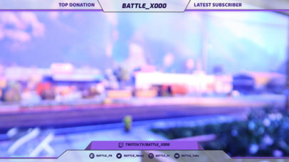 Livestream Twitch Overlay Design Template