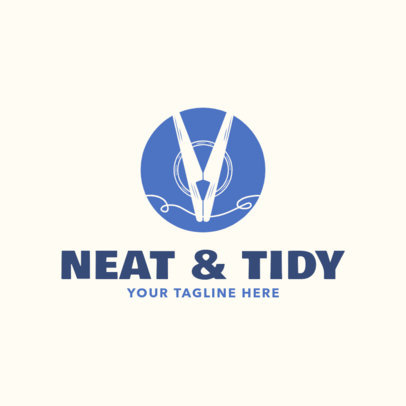 Laundry Logo Maker for a Cleaning Services Business