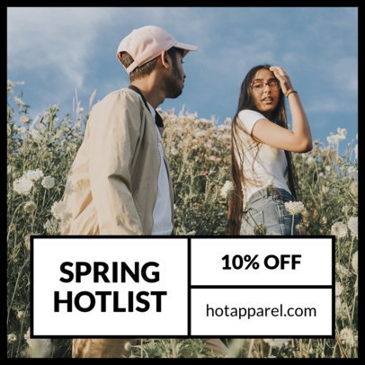 Instagram Post Maker for a Discount Post