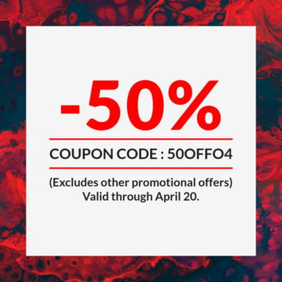 Simple Coupon Design Template