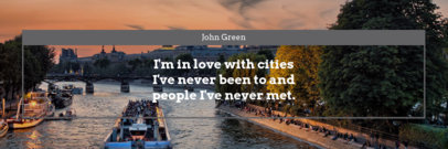 Twitter Header Template for a Quote