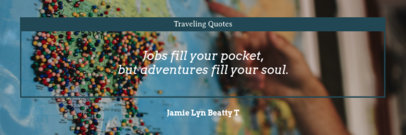 Twitter Header Creator for Adventurous Quotes