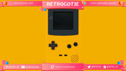 Twitch Overlay Maker with Retro Game Images 1069c