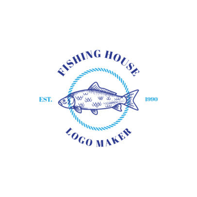 Fishing Logo Maker for a Fishing House