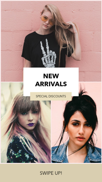 Instagram Story Template for a Clothing Brand Discount