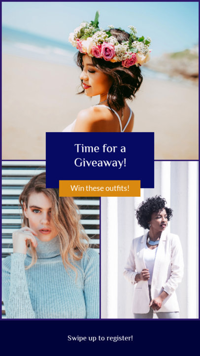 Clothing Giveaway Instagram Story Maker