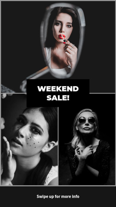 Instagram Story Template for a Weekend Sale