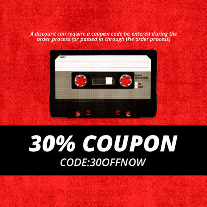 Coupon Design Maker for a Music Store