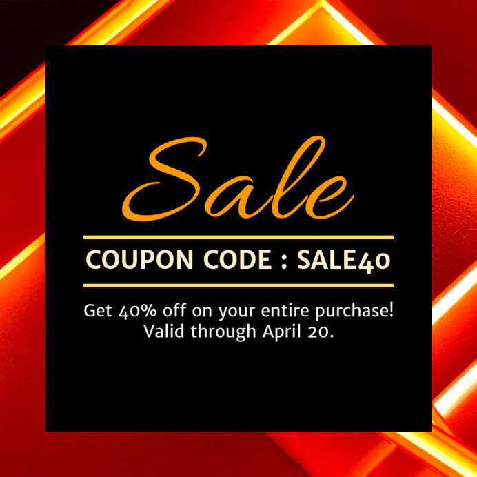 Placeit - Coupon Code Design Template