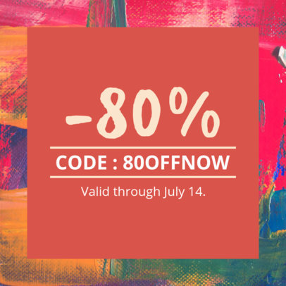 Coupon Design Template for a Huge Sale