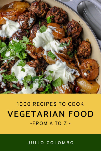 Vegetarian Recipe Book Cover Maker