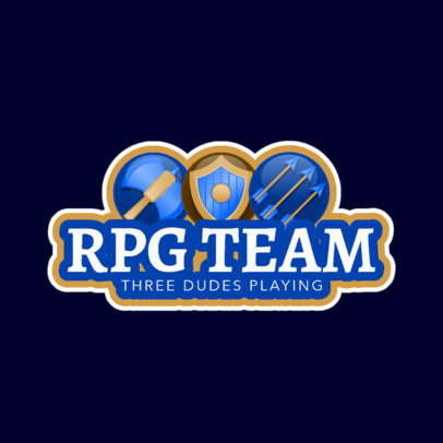RPG Gaming Logo Template for an RPG Gaming Team